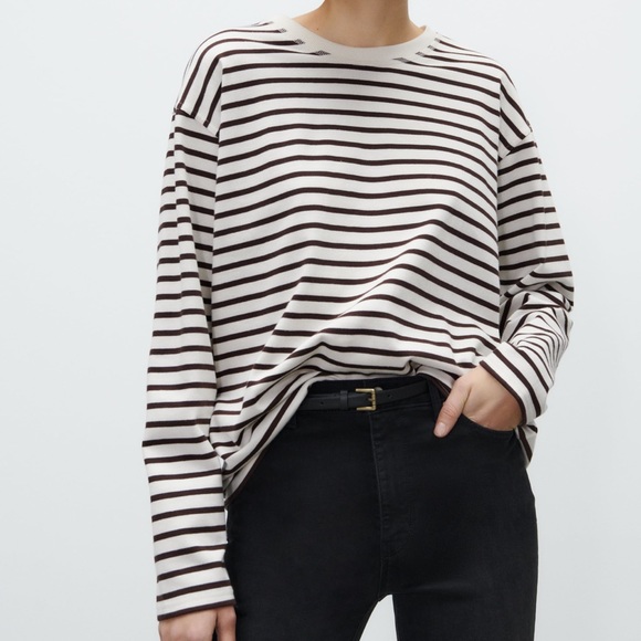 Zara Tops - NWT Zara Oversized Striped T Shirt